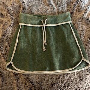 Green and grey  athletic skort - sweatpants material , only worn once . Size xs